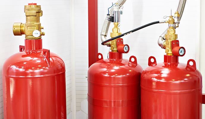 Clean agent fire suppression system