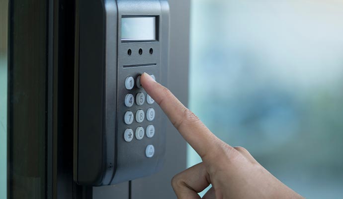 continental access control fingerprint an office building