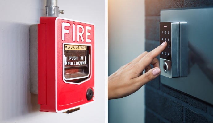 fire alarm, security and automation system