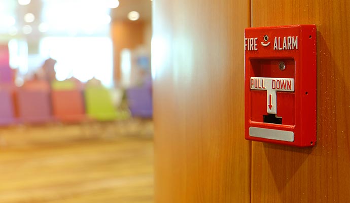 installed fire alarm system in Fate