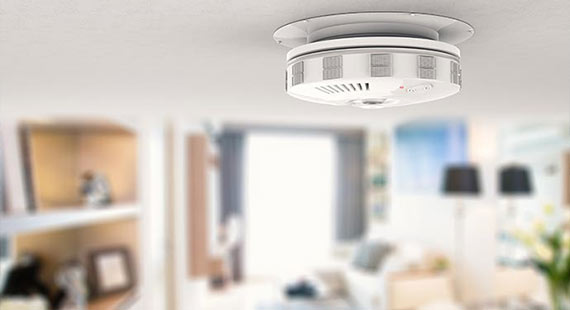 installed smoke detection device