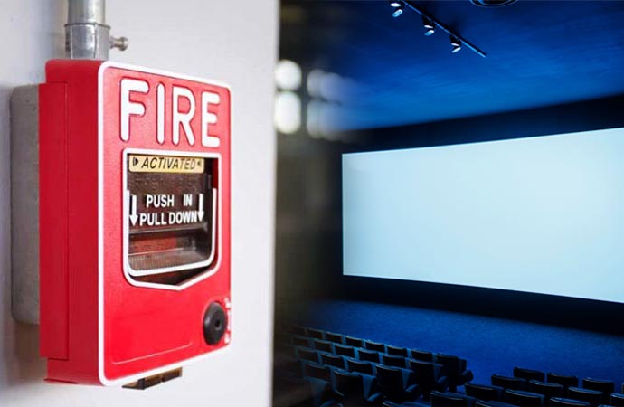 Installation Fire Alarm System for Movie Theatre in Beaumont & Tyler