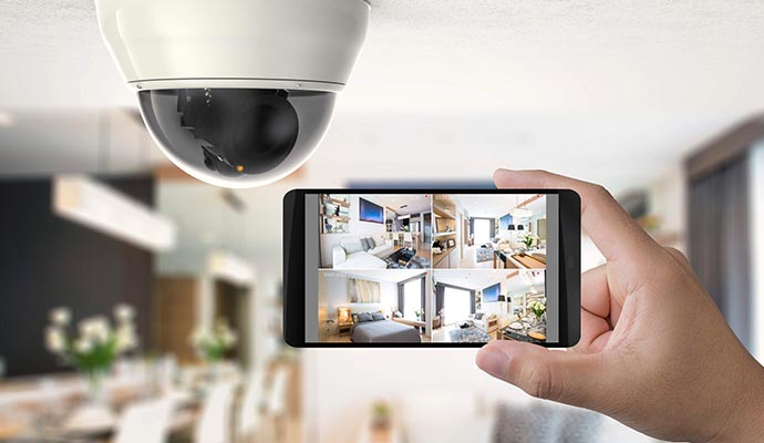 Mobile home security camera