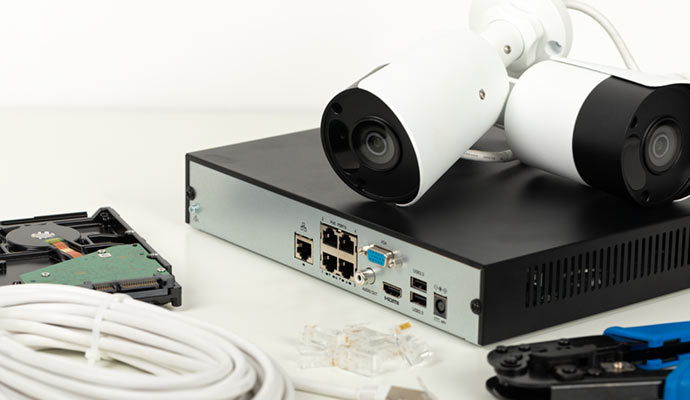 NVR security camera system setup