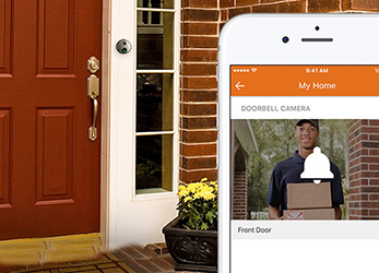Front door security camera