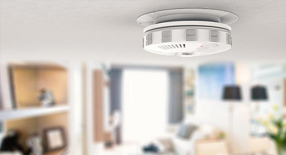 smoke detector in ceiling